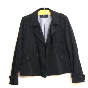 Cropped rain jacket